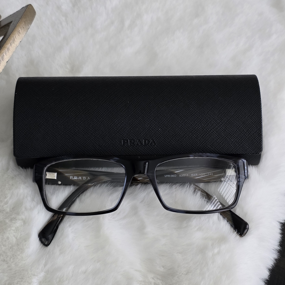 Prada Black Eyeglasses with Case